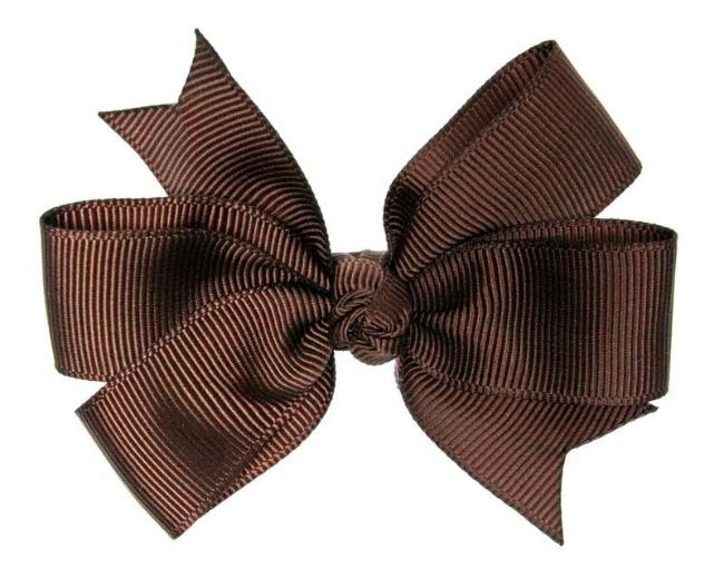 Picture of Bella's Bows 3.5" Chocolate Brown Grosgrain Knot