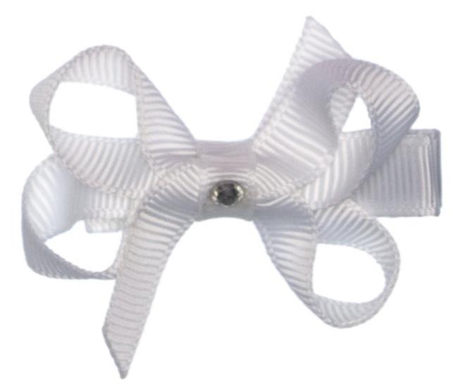 Picture of Bella's Bows Baby Bow - White