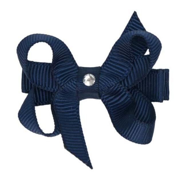 Picture of Bella's Bows Baby Bow Navy Blue