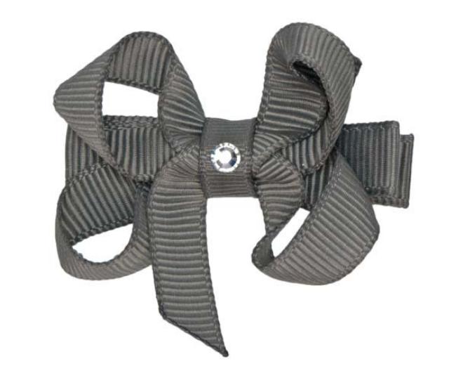 Picture of Bella's Bows Baby Bow Graphite Grey