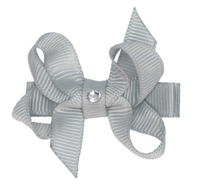 Picture of Bella's Bows Baby Bow Silver Grey