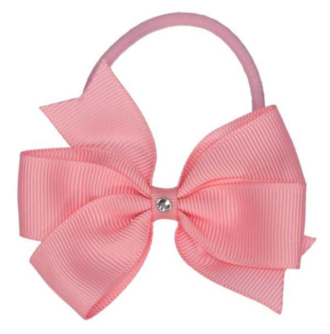 Picture of Bella's Bows Nina Bow Elastic Rose Pink