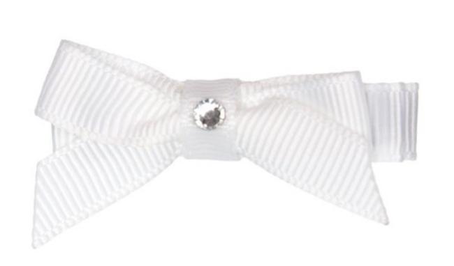 Picture of Bella's Bows Dot Bow White