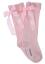 Picture of Carlomagno Socks Satin Bow Knee High - Pink