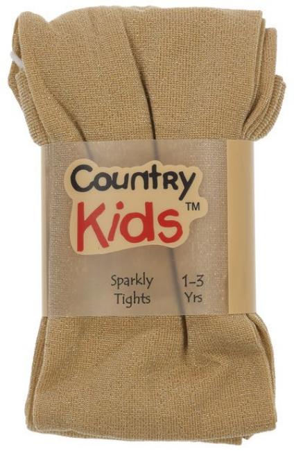 Picture of Country Kids Sparkly Party Tights - Gold
