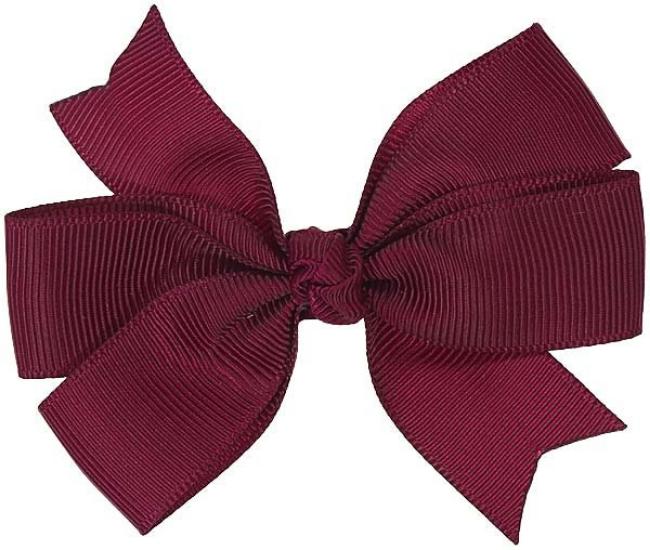 Picture of Bella's Bows 3.5" Grosgrain Knot Bow Burgundy
