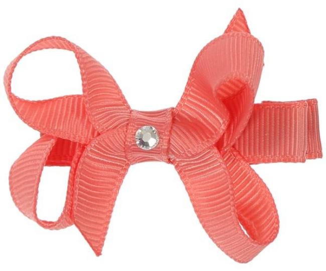 Picture of Bella's Bows Baby Bow - Dark Coral