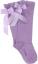 Picture of Carlomagno Socks Satin Bow Knee High - Lilac