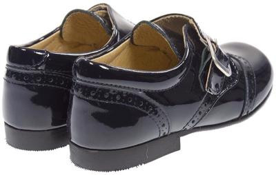 Picture of Panache Gull Wing Buckle Shoe - Navy Patent