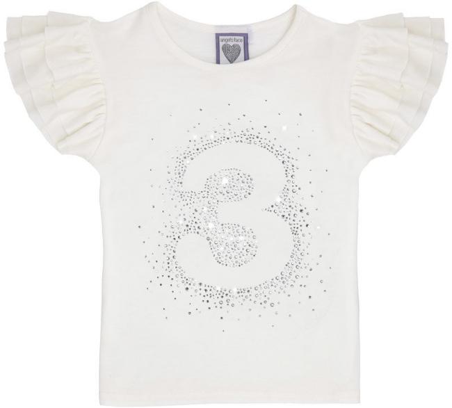 Picture of Angel's Face Birthday Ruffle Top '3' - Cream