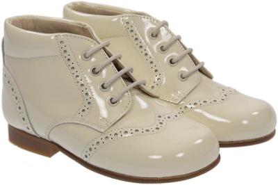 Picture of Panache Traditional Lace Up Toddler Boot - Cream