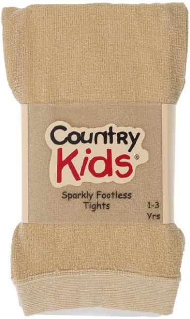Picture of Country Kids Sparkly Footless Tights - Gold