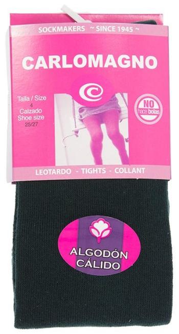 Picture of Carlomagno Socks Cotton Tights - Bottle Green