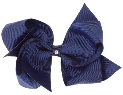 Picture of Bella's Bows 4.5" Grosgrain Lola Bow - Navy Blue