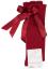 Picture of Carlomagno Socks Satin Bow Knee High - Wine