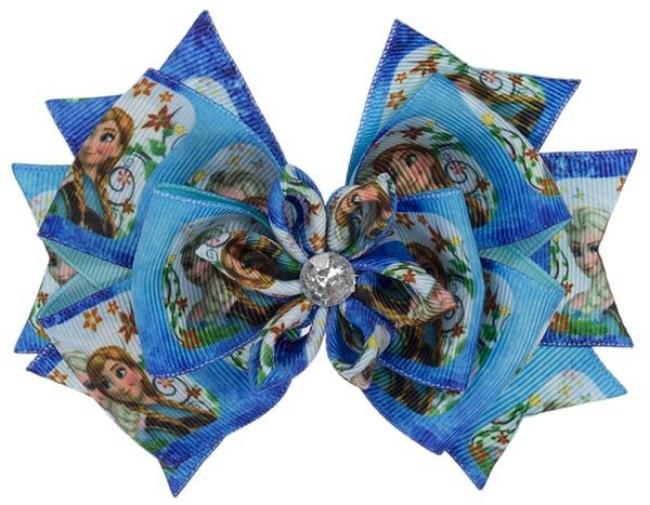 Picture of Bella's Bows 4.5" Star Crystal Bow - Blue