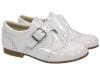 Picture of Panache Unisex Gull Wing Buckle Shoe - White Patent