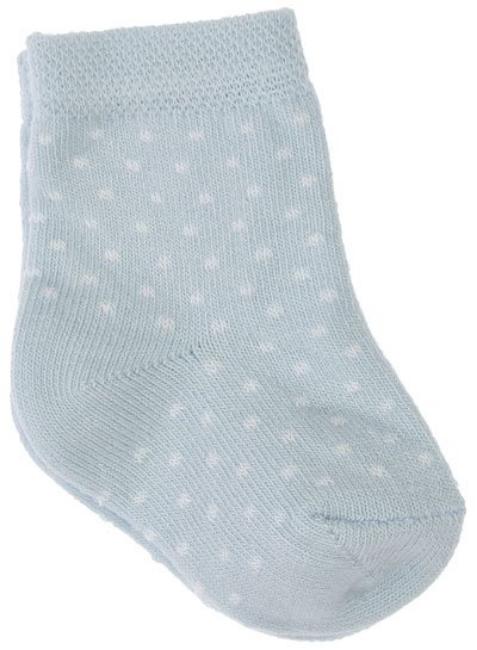 Picture of Carlomagno Socks Newborn Spotty Ankle Socks - Blue & White