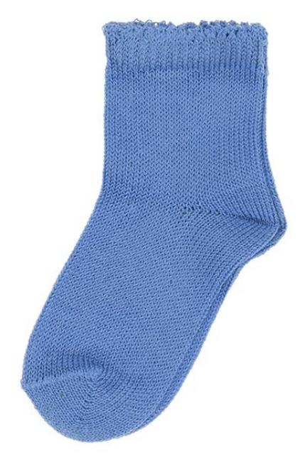 Picture of Carlomagno Socks Plain Ankle Silky Knit - Azulina
