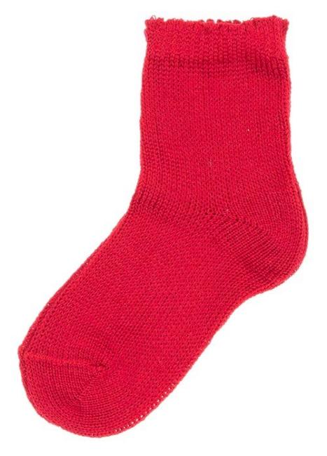 Picture of Carlomagno Socks Plain Ankle Silky Knit - Red