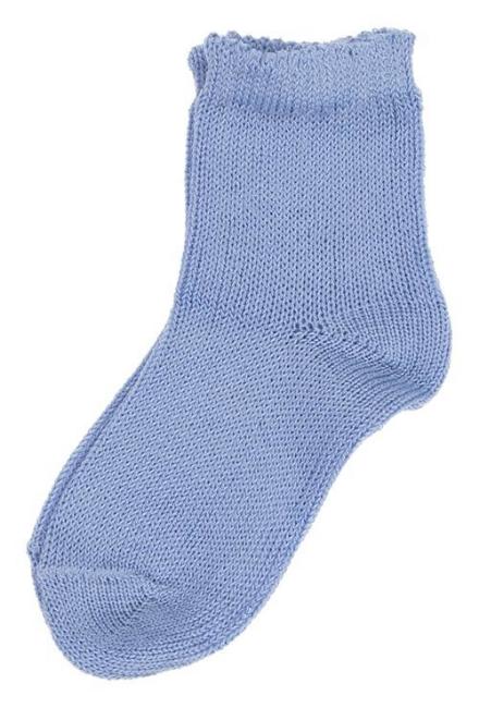 Picture of Carlomagno Socks Plain Ankle Silky Knit - Azul Blue