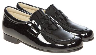 Picture of Panache Max Boys Dressy Loafer - Black Patent