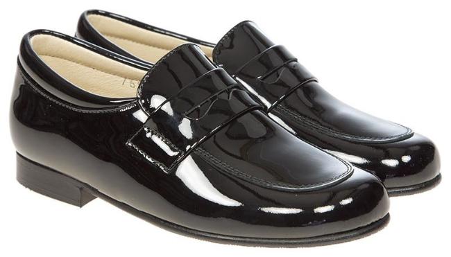 Picture of Panache Max Boys Dressy Loafer - Black Patent