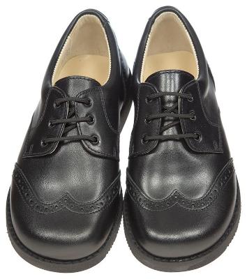 Picture of Panache Thomas Lace Up Shoe - Black Leather