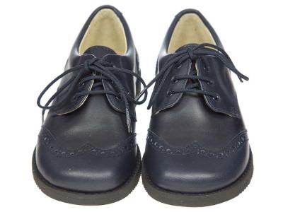 Picture of Panache Thomas Lace Up Shoe - Navy Blue Leather