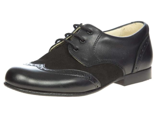 Picture of Panache Boys Will Lace Up Shoe - Black