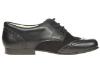Picture of Panache Boys Will Lace Up Shoe - Black