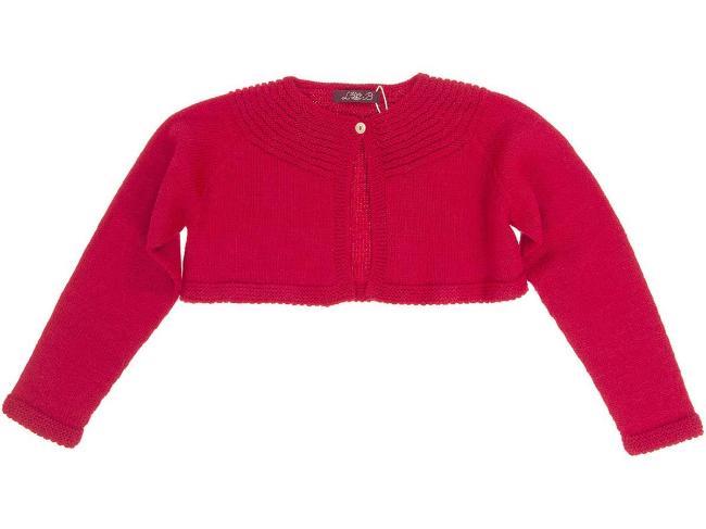 Picture of Loan Bor Girls Knitted Bolero - Red