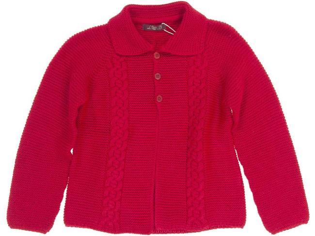 Picture of Loan Bor Boys Knitted Cardigan - Red