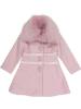Picture of Piccola Speranza Ruffle Coat Faux Fur Collar -Pink