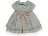 Picture of Loan Bor Girls Empire Dress - Green & Beige