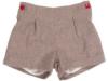Picture of Loan Bor Boys Shirt & Shorts Set - Camel & Check