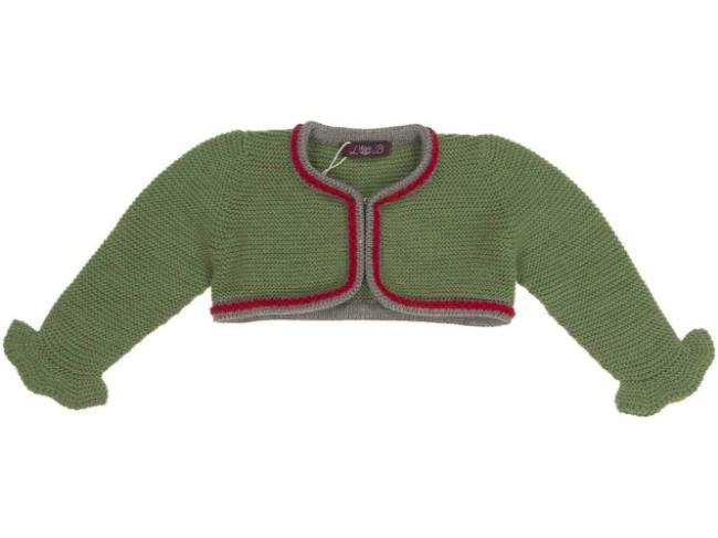 Picture of Loan Bor Girls Knitted Bolero - Green