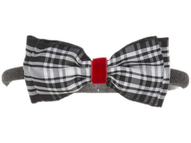Picture of Loan Bor Hairband With Bow - Black & Grey