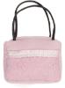 Picture of Piccola Speranza Grosgrain Ruffle & Lace Bag - Pink