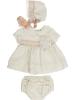 Picture of Loan Bor Toddler Dress Panties & Bonnet Set - Cream Sparkle