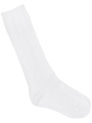Picture of Carlomagno Socks Cable Knee High Sock - White