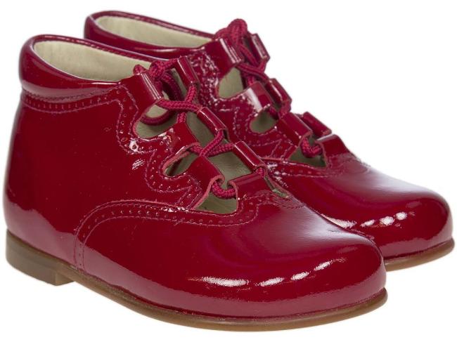 Picture of Panache High Back Open Front Lace Boot - Red