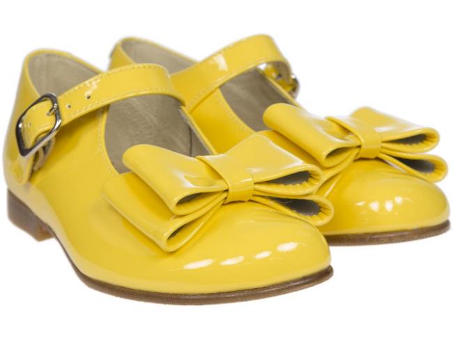 Picture of Panache Girls  Bow Shoe - NEW Dark Yellow