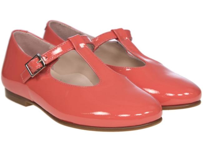 Picture of Panache T Bar Pump New Coral Pink Patent