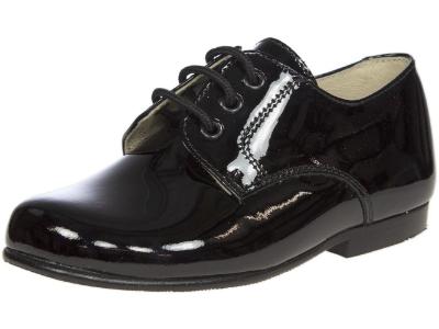 Picture of Panache Kids Toddler Lace Up Black Patent