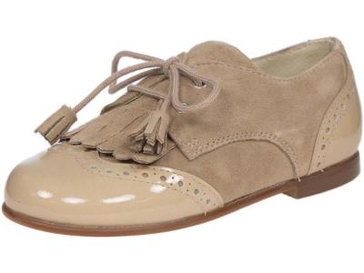Picture of Panache Boys Fringe And Tassel Shoe - Taupe
