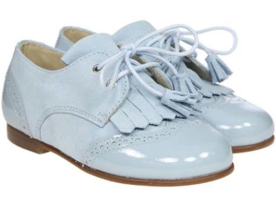 Picture of Panache Boys Fringe And Tassel Shoe - Pale Blue