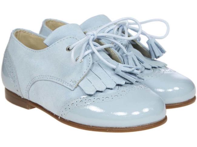 Picture of Panache Boys Fringe And Tassel Shoe Pale Blue