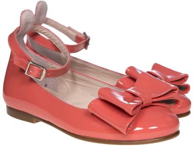Picture of Panache Double Bow Ankle Strap - Coral Pink