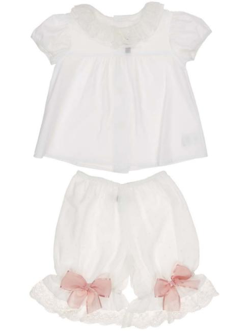Picture of Loan Bor Toddler Bloomer Blouse Set - Cream